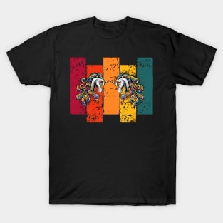 Colorful Unicorn Retro T-Shirt